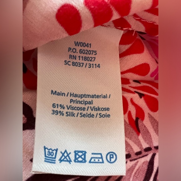 Beautiful Boden Blouse Pink Floral Size 16 - Picture 7 of 9